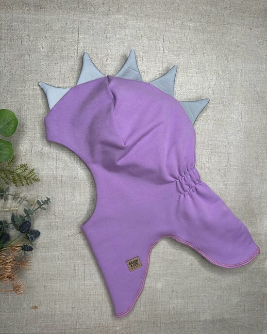 Ziemas ķivercepure ar atstarojošām spurām - Gaiši violeta ar flīsa oderi